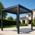 Pergolas d'extérieur pergola en aluminium 3x3 m noir avec lames orientables