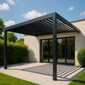 Pergolas d'extérieur pergola d'ombrage en aluminium noir